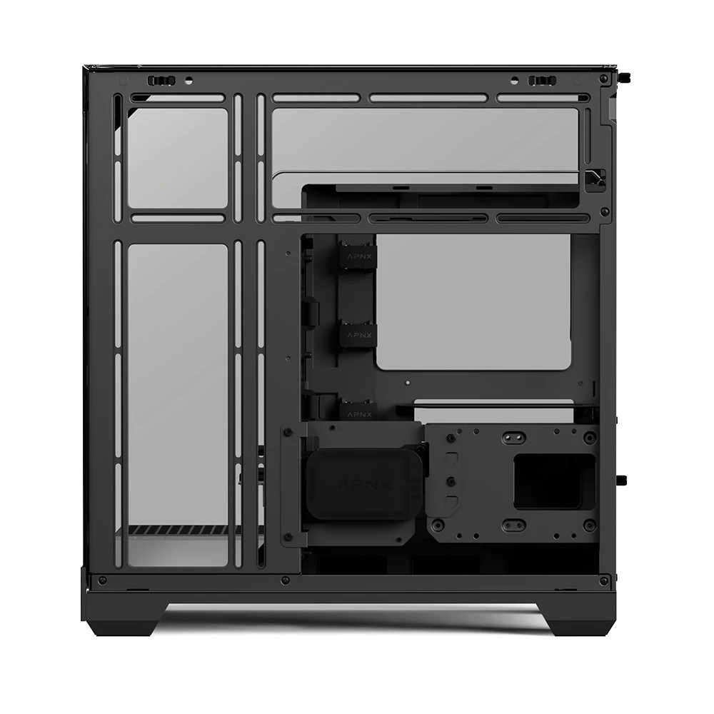 Кутия за компютър APNX V2-F-BK-v1, Middle Tower, ATX/mATX/Mini-ITX, Tempered Glass, Черна - 9