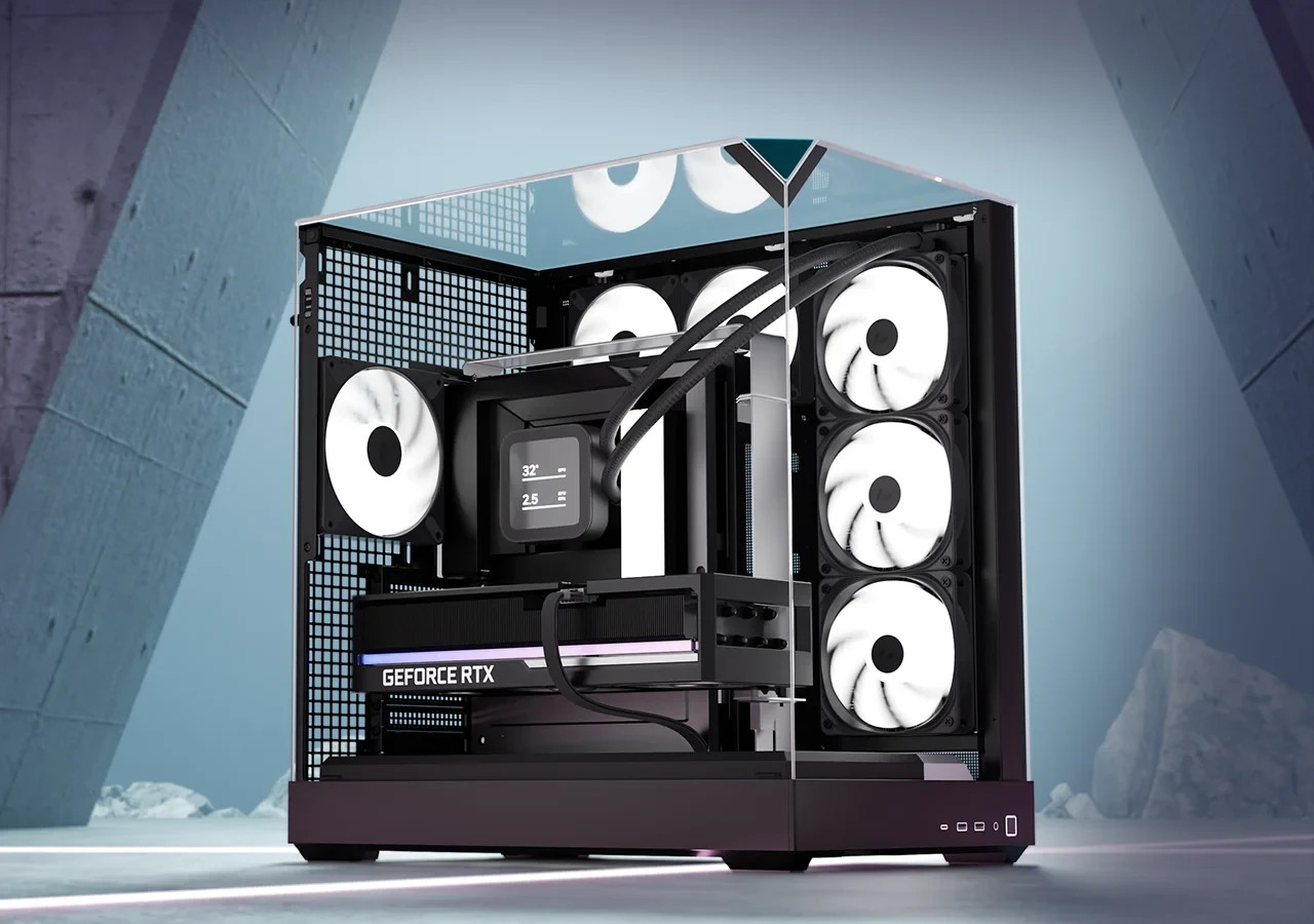 Кутия за компютър APNX V2-F-BK-v1, Middle Tower, ATX/mATX/Mini-ITX, Tempered Glass, Черна - 12