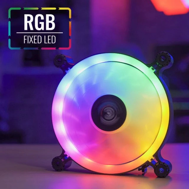 Вентилатор AeroCool Spectro 12 FRGB, 120mm 1000RPM, RGB подсветка, Molex - ACF3-NA10217.11 - 3