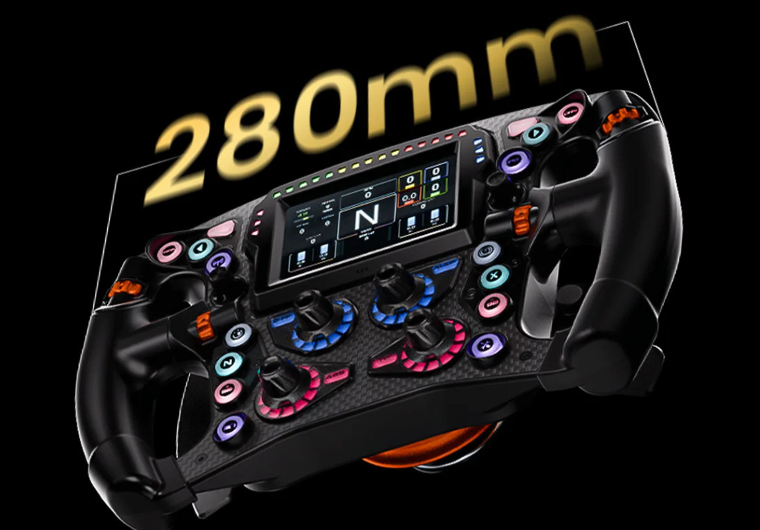 Състезателен волан SIMAGIC Zeus Formula, 280mm, 5mm карбон, CNC алуминий - ZEUS FORMULA - 4