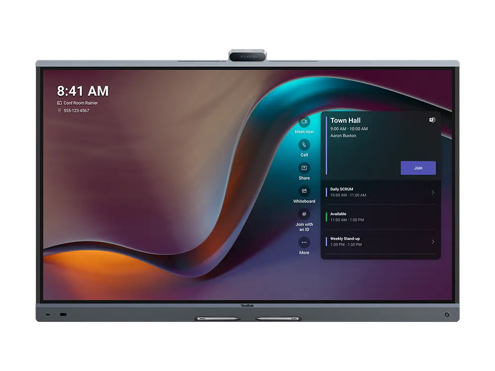 Конферентен интерактивен дисплей Yealink MeetingBoard Pro 86, 86" 4K, 3x50MP камери, 16 MEMS микрофона - MB86Pro-A02 - 1