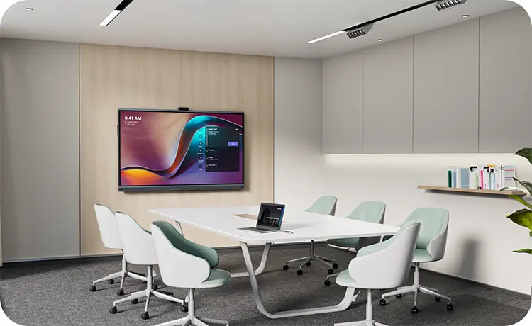 Конферентен интерактивен дисплей Yealink MeetingBoard Pro 86, 86" 4K, 3x50MP камери, 16 MEMS микрофона - MB86Pro-A02 - 3
