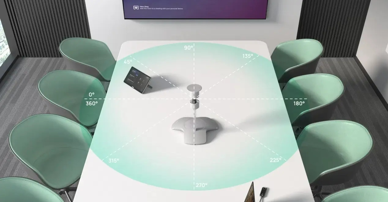 Конферентна камера Yealink SmartVision 60, 360° зрително поле, 360° улавяне на звук, Microsoft Teams - 1303130 - 3
