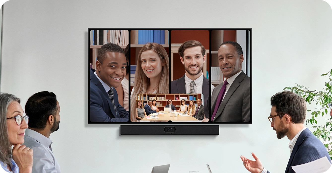 Видеобар Yealink SmartVision 40, 4K UHD 3840x2160, 120° зрително поле, AI шумопотискане - 1206656 - 3