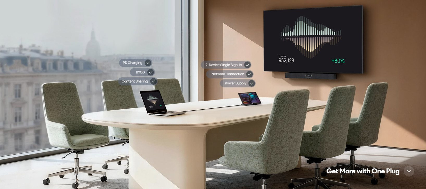 Видеобар Yealink MeetingBar A40-010 с дистанционно VCR11, MS Teams, Zoom - 1206675 - 3