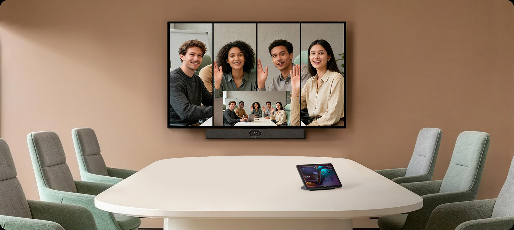 Видеобар Yealink MeetingBar A40-010 с дистанционно VCR11, MS Teams, Zoom - 1206675 - 5