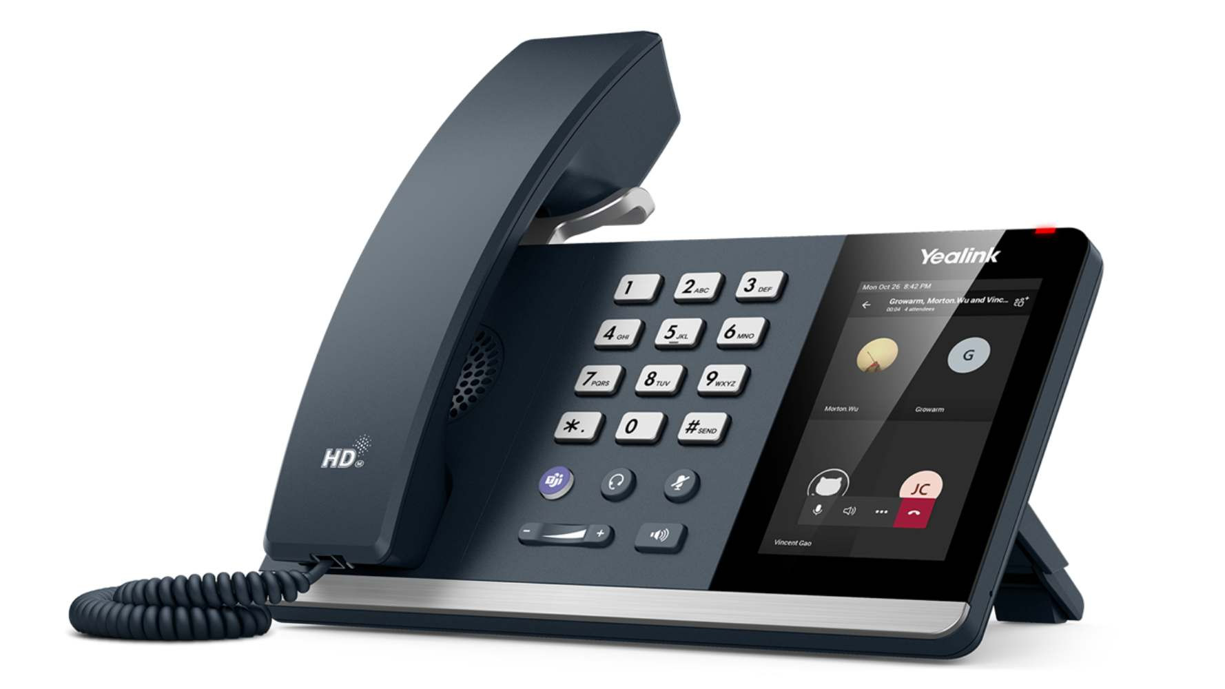 IP телефон Yealink MP54, Bluetooth донгъл, WiFi донгъл, Microsoft Teams, сив - 1301198 - 1