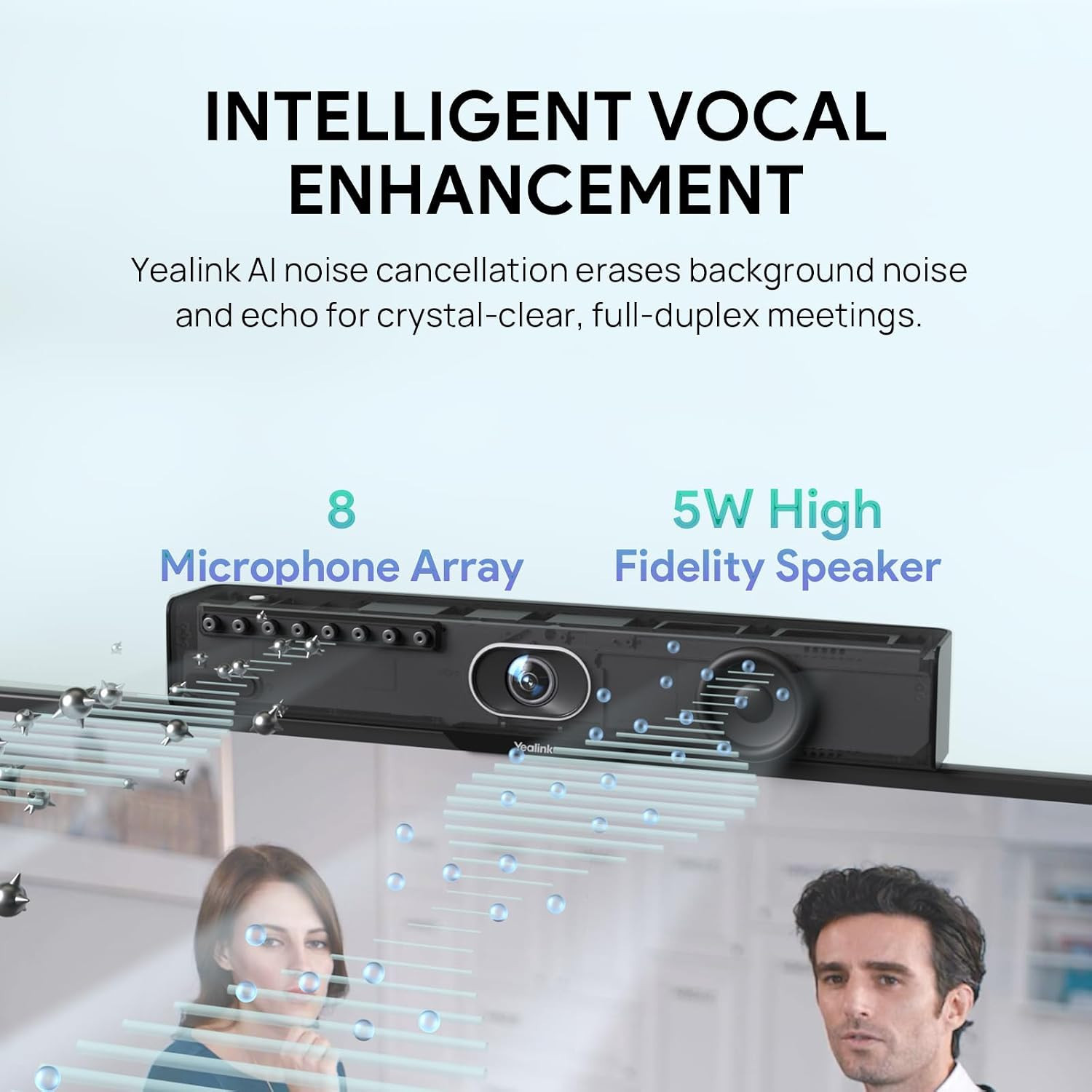 Видеобар Yealink A10-020, 4K 120°, MS Teams/UC (MeetingBar A10 + CTP18 Touch Panel) - 1203684 - 4