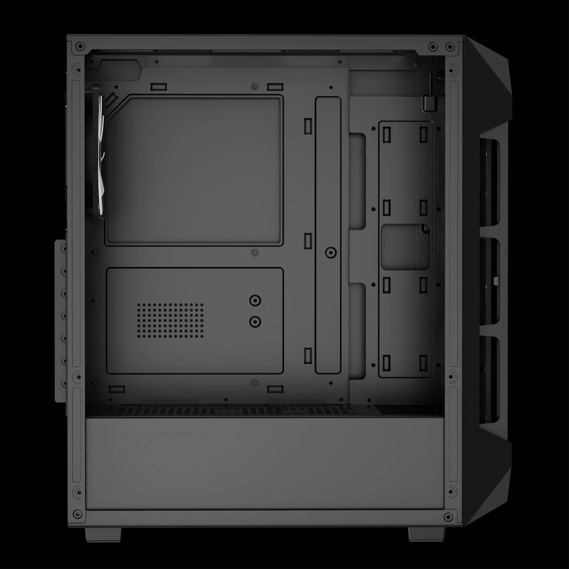 Кутия за компютър Gamdias AURA GC1 Elite, ATX, Mesh, RGB, Tempered Glass - GAMDIAS-AURA-GC1-ELITE - 7