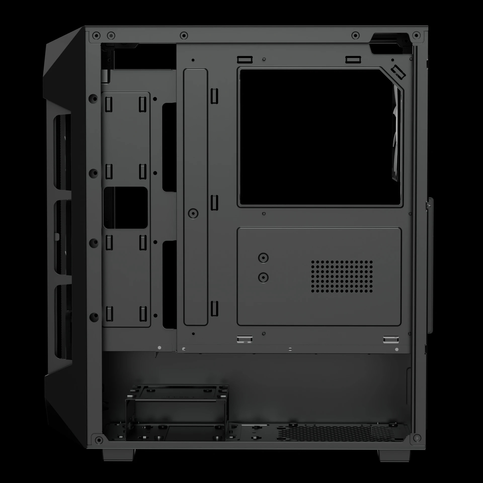 Кутия за компютър Gamdias AURA GC1 Elite, ATX, Mesh, RGB, Tempered Glass - GAMDIAS-AURA-GC1-ELITE - 8
