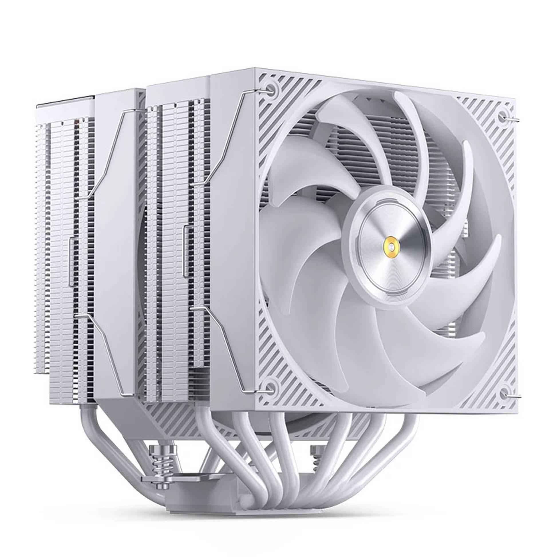 Охладител за процесор Jonsbo CC90 Dual Tower, 130mm Display, Бял - CPJB-092 - 2