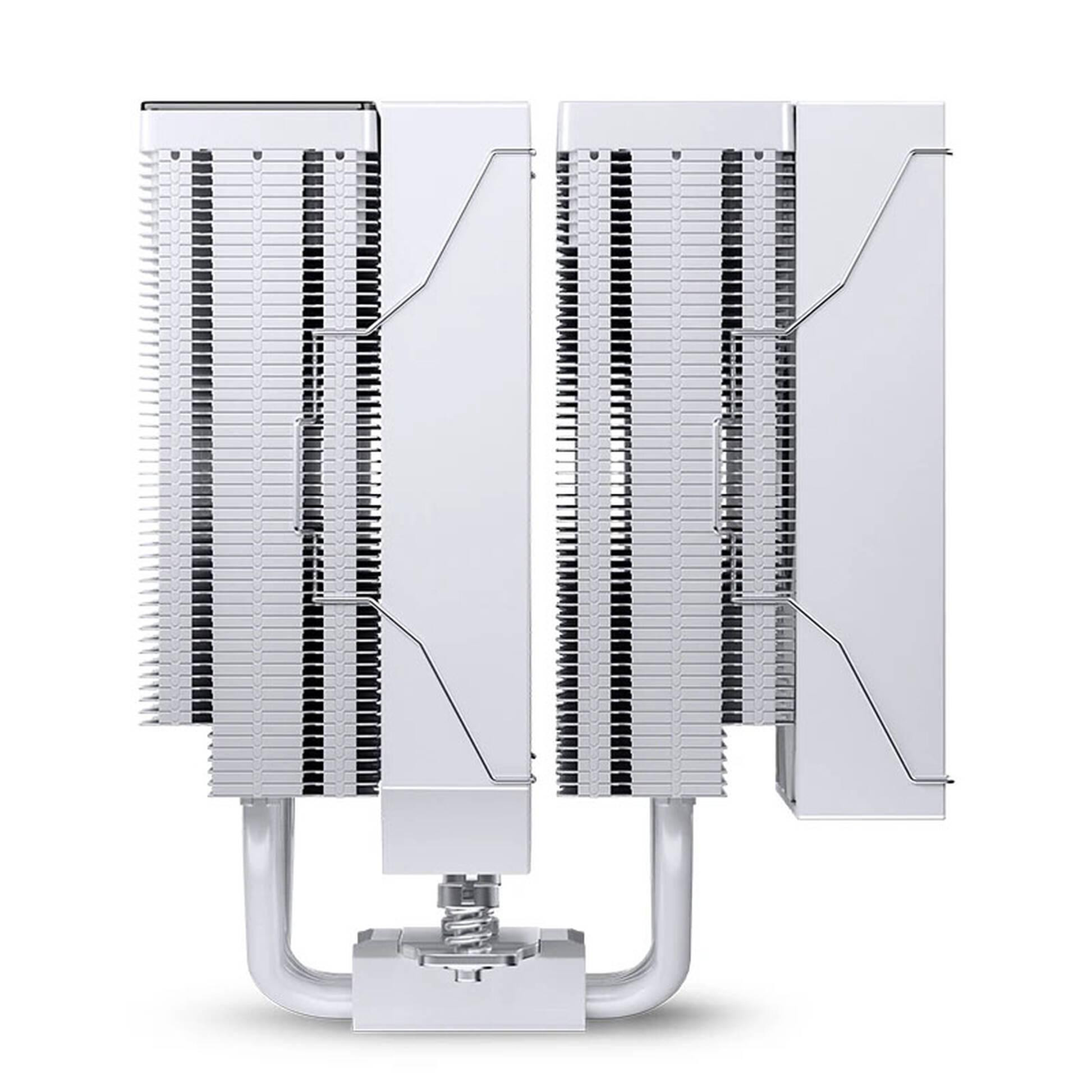 Охладител за процесор Jonsbo CC90 Dual Tower, 130mm Display, Бял - CPJB-092 - 5