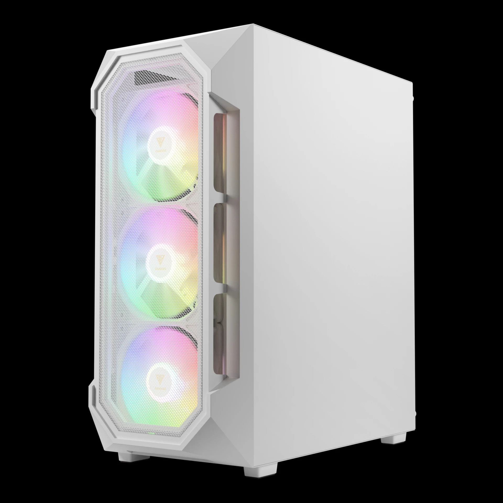 Кутия за компютър Gamdias AURA GC1 Elite White, ATX, Mesh, RGB, Tempered Glass - GAMDIAS-AURA-GC1-ELITE-WH - 6
