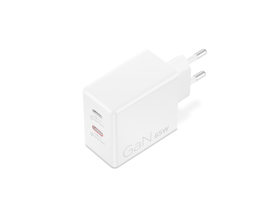 Адаптер Lenovo Dual USB-C, 65W, бял - G0A6065WEU - 10
