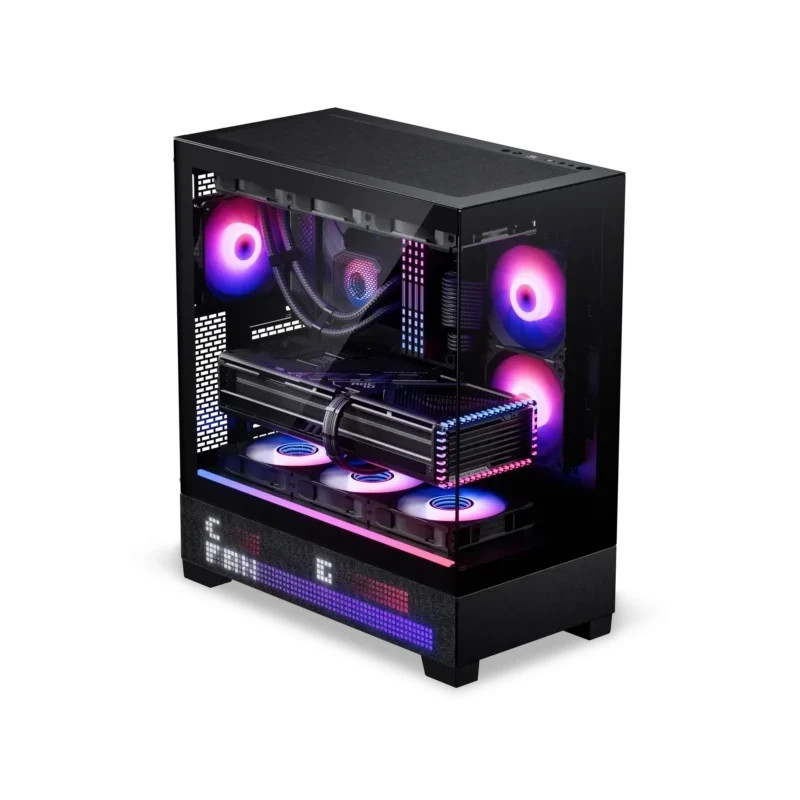 Кутия за компютър Phanteks View Matrix, Middle Tower, E-ATX, Tempered Glass, 3x 120mm D-RGB вентилатори - PH-XT523VM1_DBK01 - 12