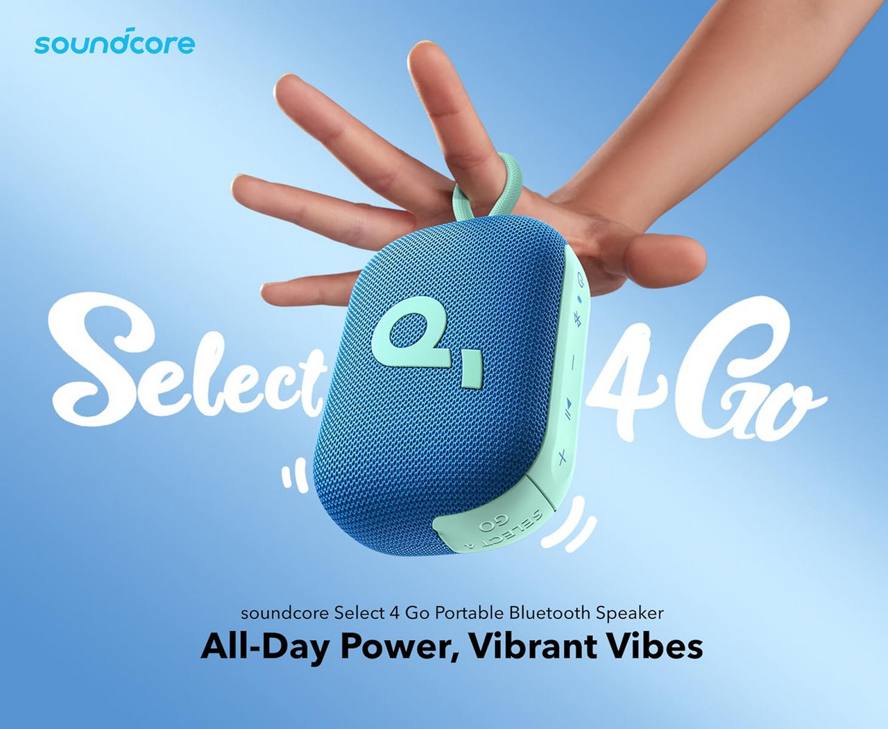 Портативна колонка Anker SoundCore Select 4 Go, 5W, IP67, 20 часа автономия, синя - A31X1031 - 2