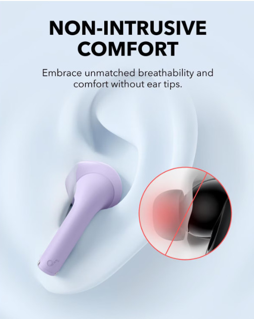 Слушалки Anker Soundcore K20i, In-Ear, Bluetooth 5.3, BassUp, 36h, IPX5, светло лилави - A3994GQ1 - 5