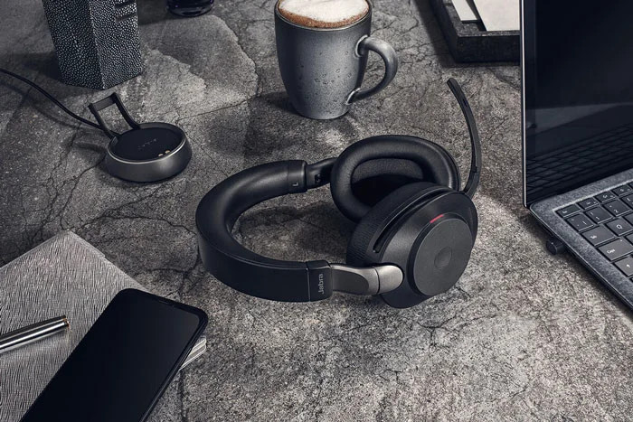 Bluetooth Слушалка Jabra Evolve2 85 MS Stereo, безжична, USB-A адаптер Link380, черна - 28599-999-989 - 2