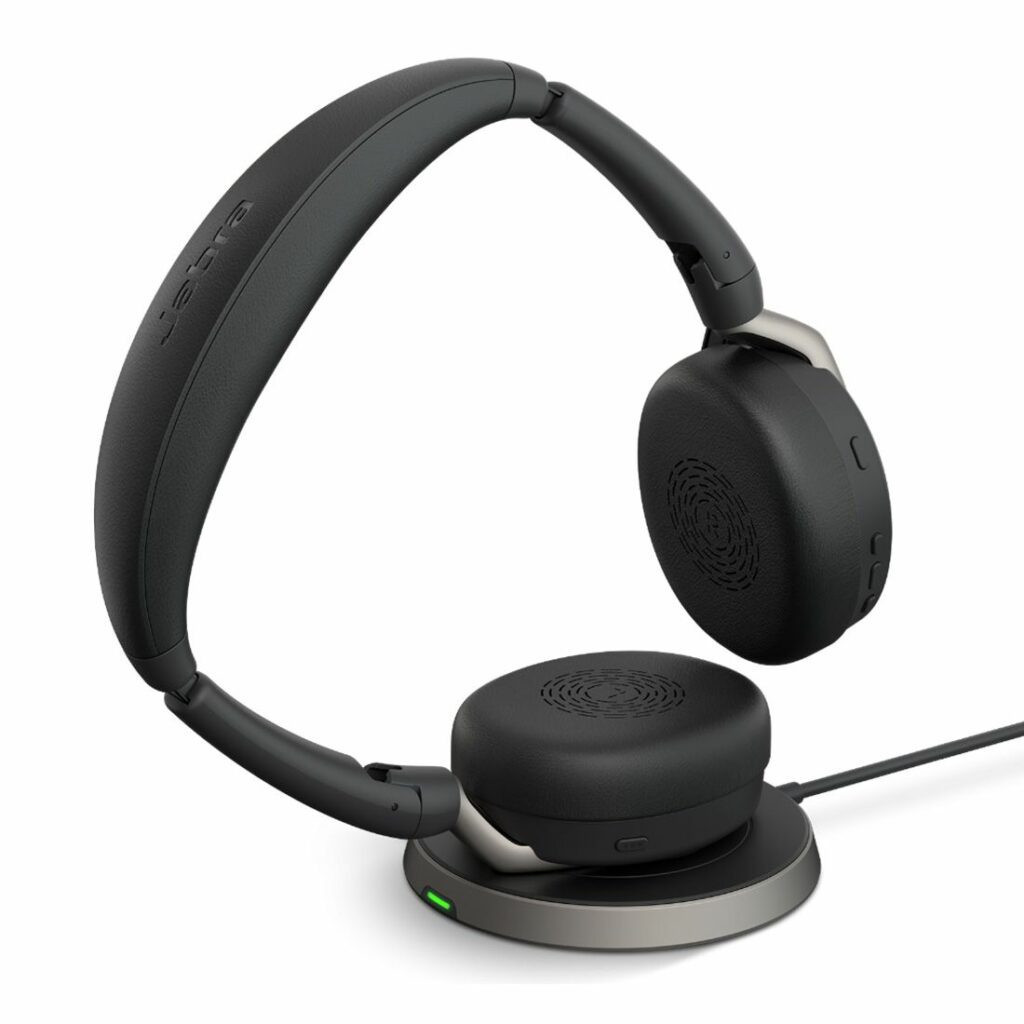 Безжични слушалки Jabra Evolve2 65 Flex, Bluetooth, USB-C, ANC, зарядна подложка, черни - 26699-999-889 - 9