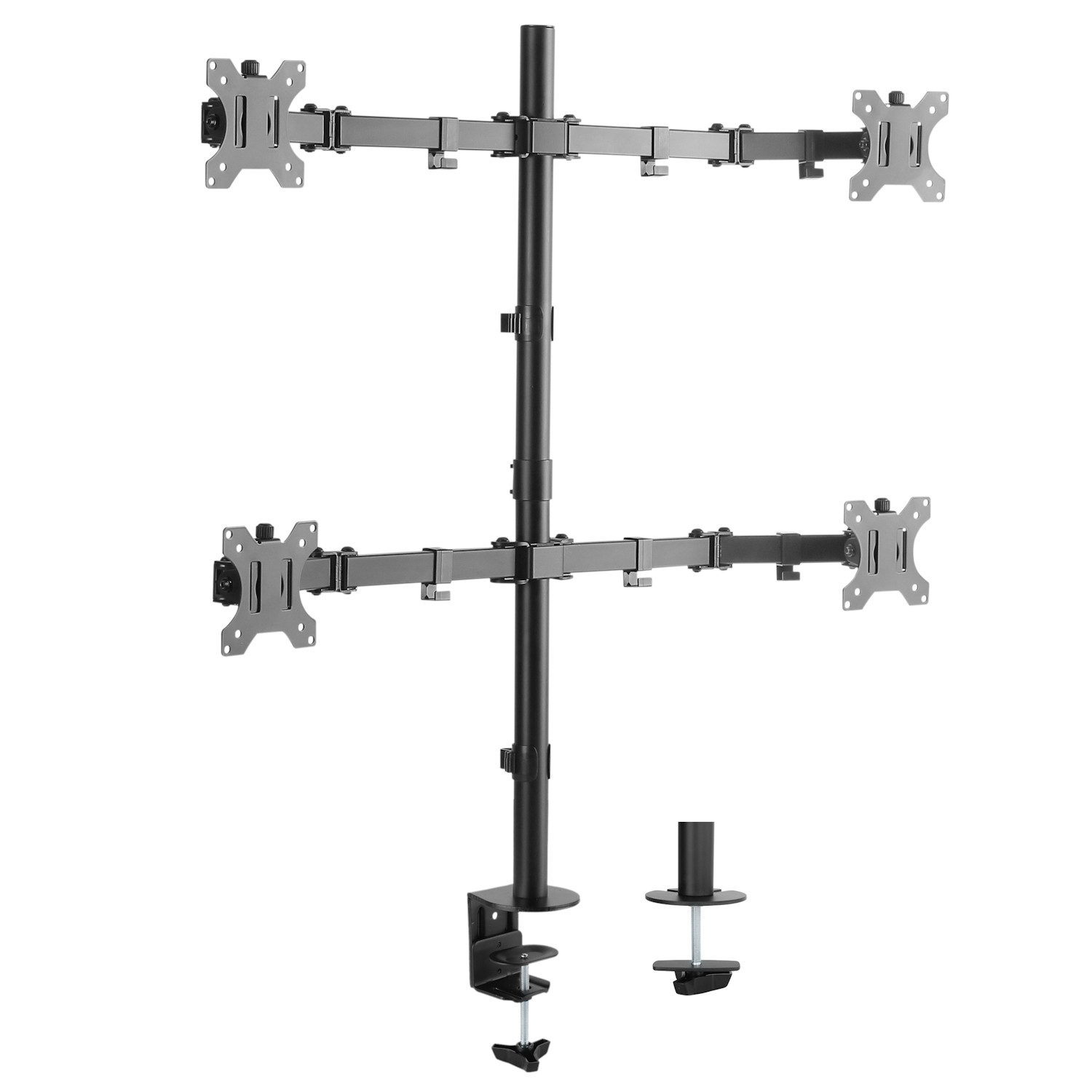 Настолна стойка за 4 монитора Ewent EW1514, до 32", VESA съвместимост - 1