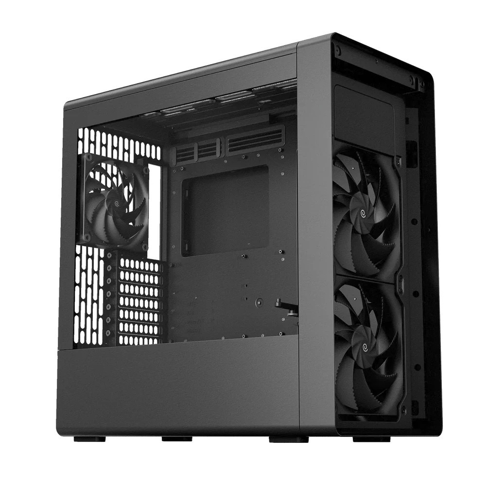 Кутия за компютър HAVN BF 360 Flow, Middle Tower, E-ATX, Tempered Glass, 3x вентилатор - HVN-CA-BF360-04 - 2