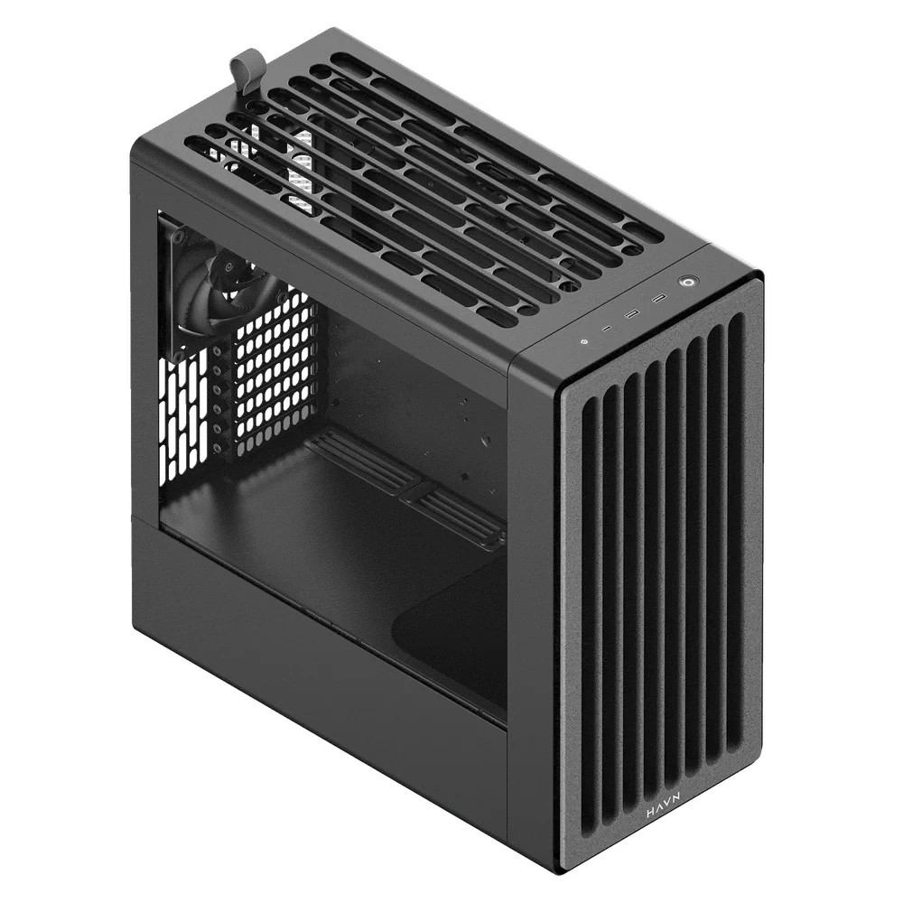 Кутия за компютър HAVN BF 360 Flow, Middle Tower, E-ATX, Tempered Glass, 3x вентилатор - HVN-CA-BF360-04 - 4