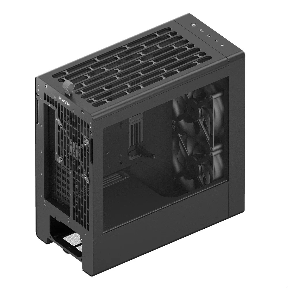 Кутия за компютър HAVN BF 360 Flow, Middle Tower, E-ATX, Tempered Glass, 3x вентилатор - HVN-CA-BF360-04 - 5