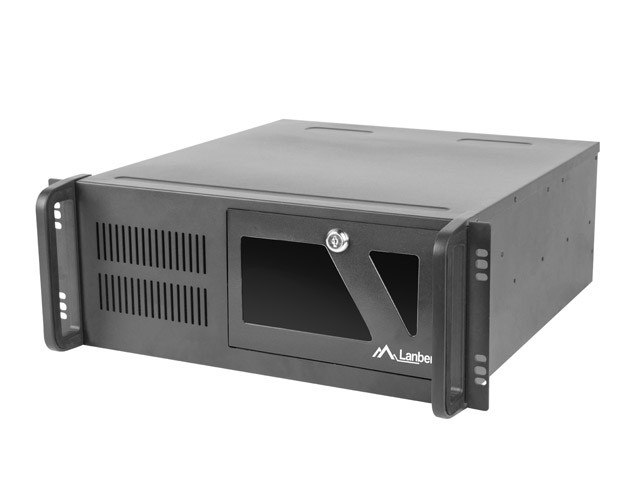 Кутия за сървър Lanberg SC01-4504-10B, 19" 4U, ATX/Micro-ATX, 7 слота, 6x3.5" вътрешни - SC01-4504-10B - 1