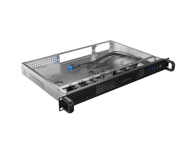 Кутия за сървър Lanberg Rackmount Server Chassis ITX 300/10, 19" 1U, 1x 3.5", 2x 2.5", 4x 40mm вентилатора - SC01-3001-10B - 5