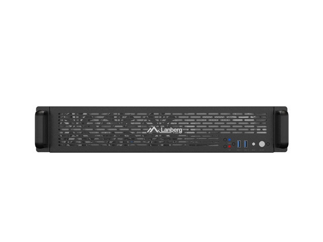 Кутия за сървър Lanberg Rackmount Server Chassis ATX 520/12, 19" 2U, 7 слота, 3x 80mm PWM - SC01-5202-12B - 2
