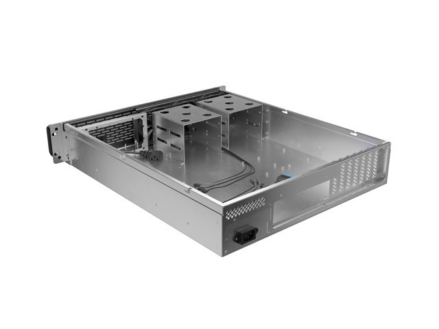 Кутия за сървър Lanberg Rackmount Server Chassis ATX 520/12, 19" 2U, 7 слота, 3x 80mm PWM - SC01-5202-12B - 3