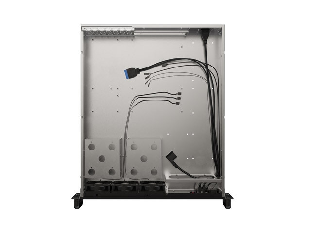 Кутия за сървър Lanberg Rackmount Server Chassis ATX 520/12, 19" 2U, 7 слота, 3x 80mm PWM - SC01-5202-12B - 7