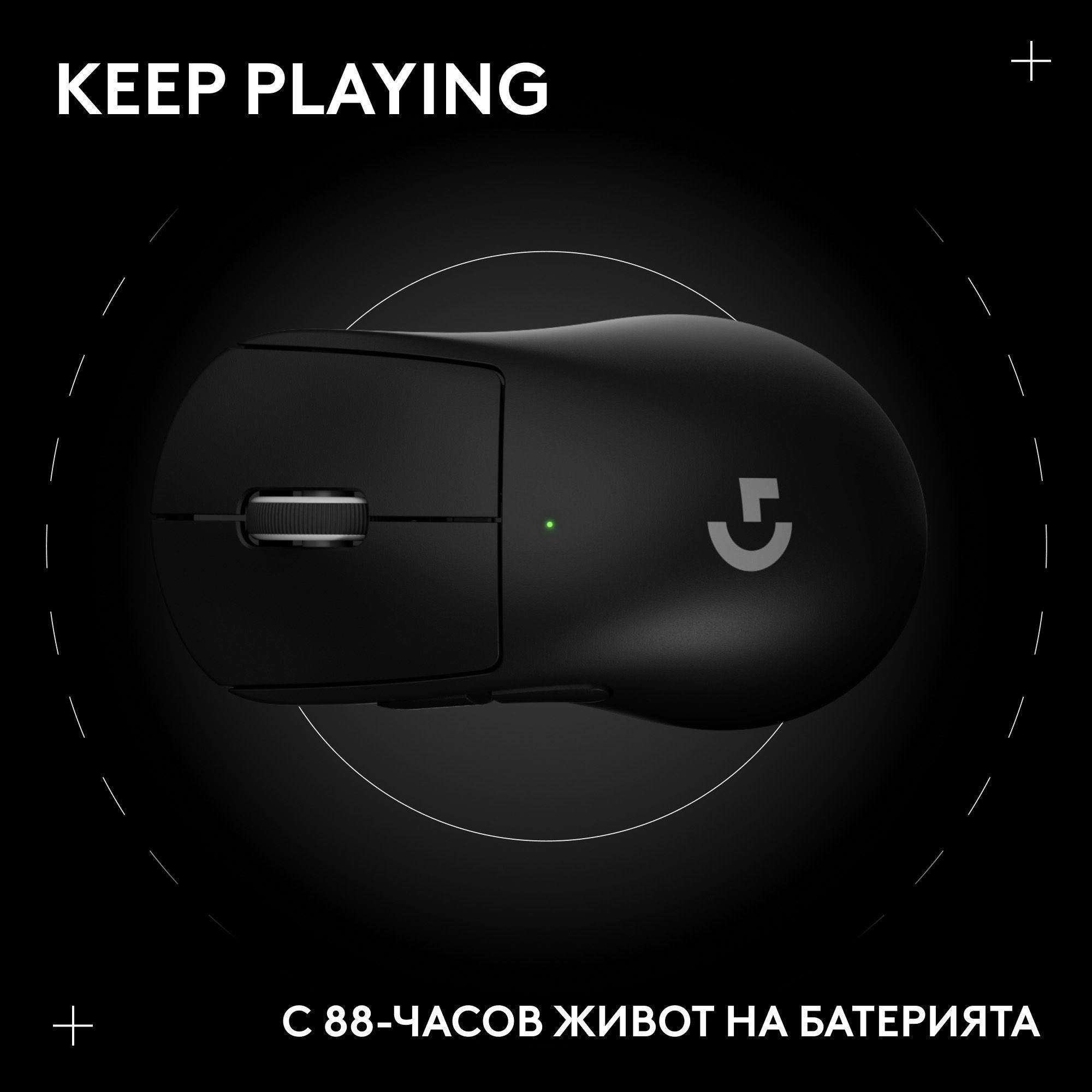 Безжична геймърска мишка Logitech G Pro X Superlight 2 DEX SE, 32000 dpi, черна - 910-007833 - 5