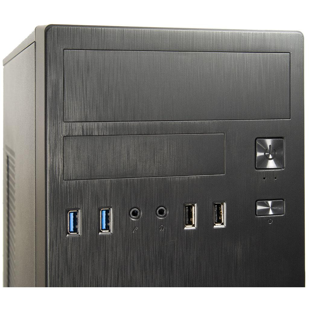 Кутия Inter-Tech IT-2812, Mid-Tower, ATX/Micro-ATX/Mini-ITX, черна - 88881367 - 4