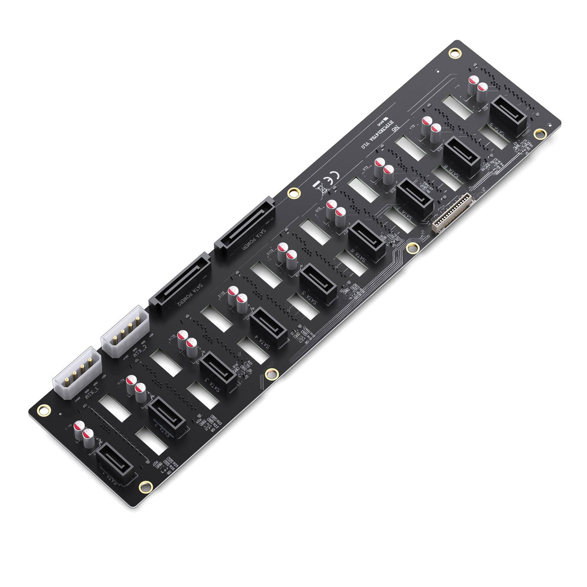 Кутия за компютър Jonsbo N6 NAS, Micro-ATX, Mini Tower, черна - GEJB-185 - 10