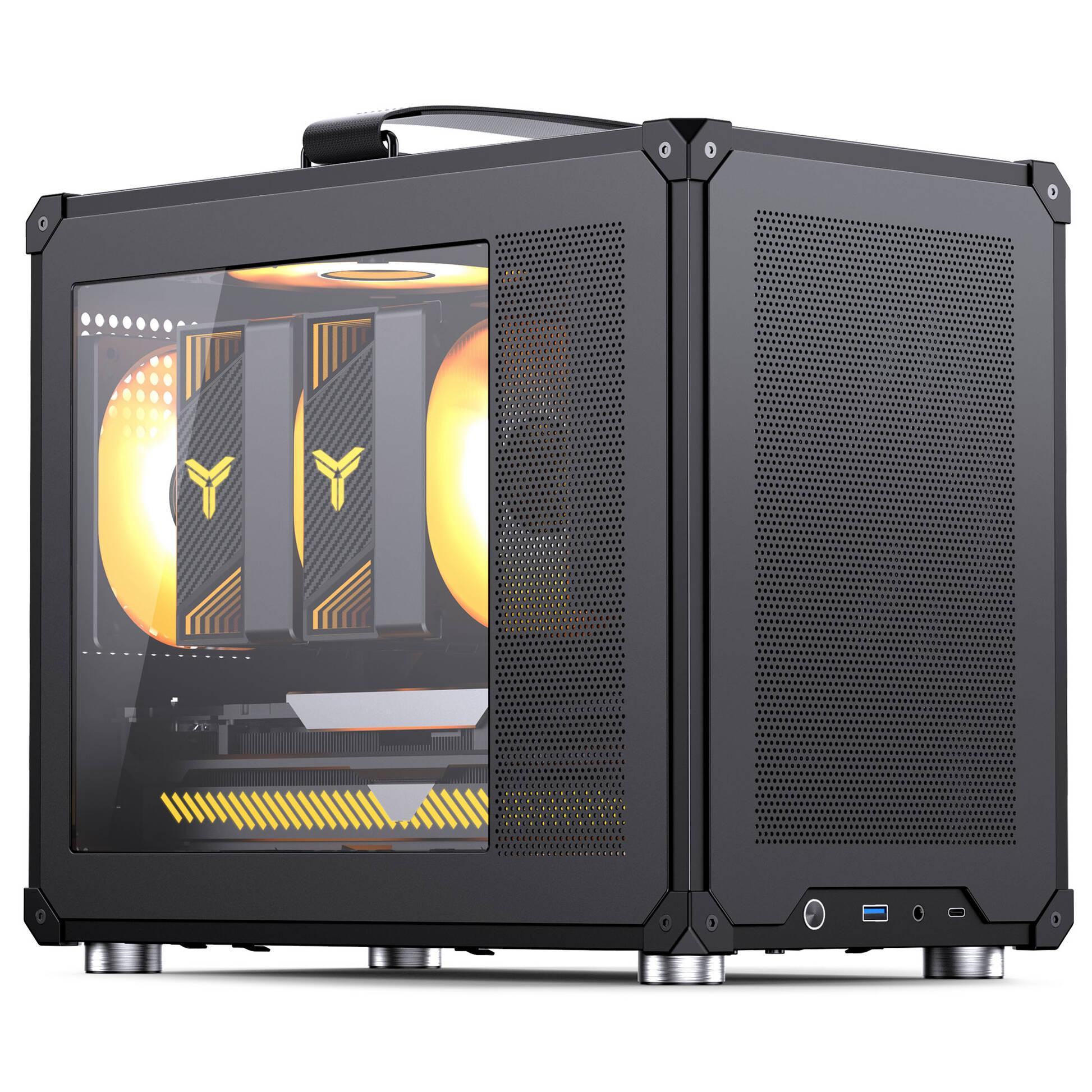 Кутия за компютър Jonsbo C6 MAX, Micro-ATX, Mini Tower, Black - GEJB-158 - 1