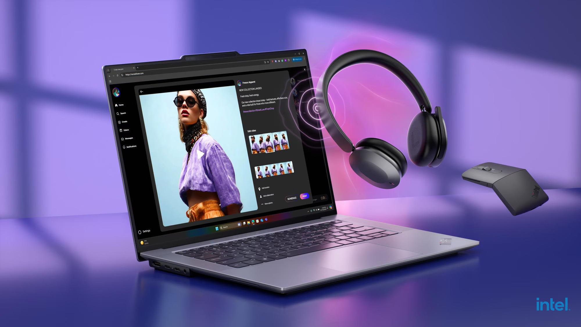 Лаптоп Lenovo ThinkPad X9-15p G1 Aura Edition, 15.3" 2.8K (2880x1800) OLED Touch, Intel Core Ultra X9 388H, Intel Arc B390, 32GB LPDDR5X, 1TB SSD, Windows 11 Pro - 21VV004BBM - 4