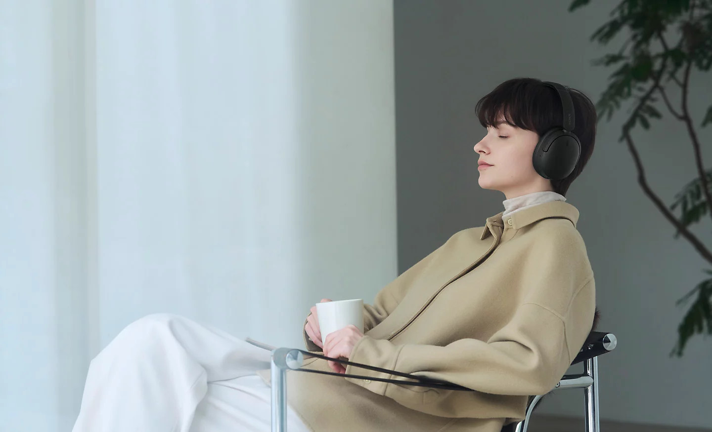 Слушалки Sony WH-CH730N, безжични, Noise Cancelling, вграден микрофон, до 40 часа работа, черни - WHCH730NB.CE7 - 2