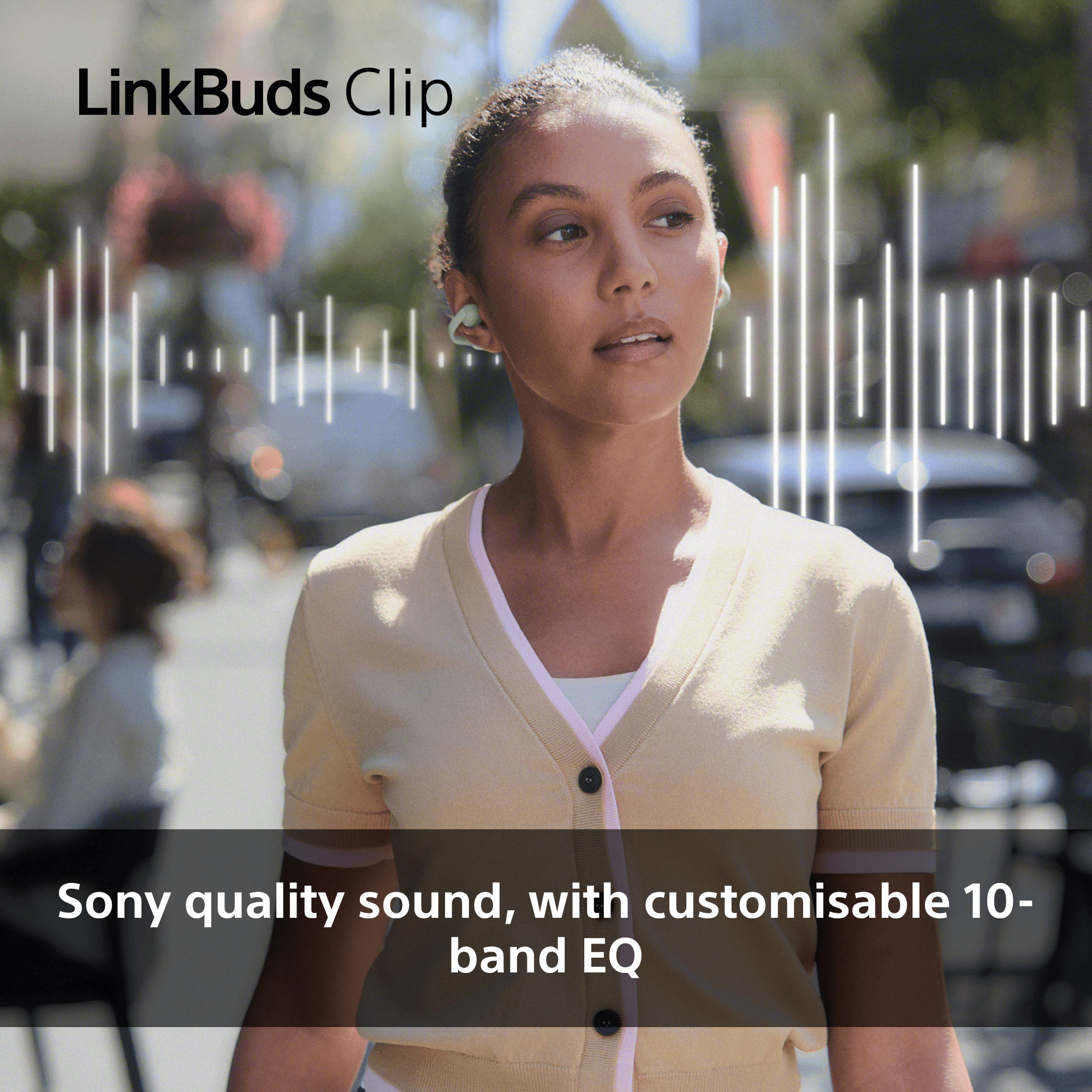Слушалки Sony LinkBuds Clip WF-LC900, TWS Open-ear, безжични, микрофон, до 15ч батерия, зелени - WFLC900G.CE7 - 4