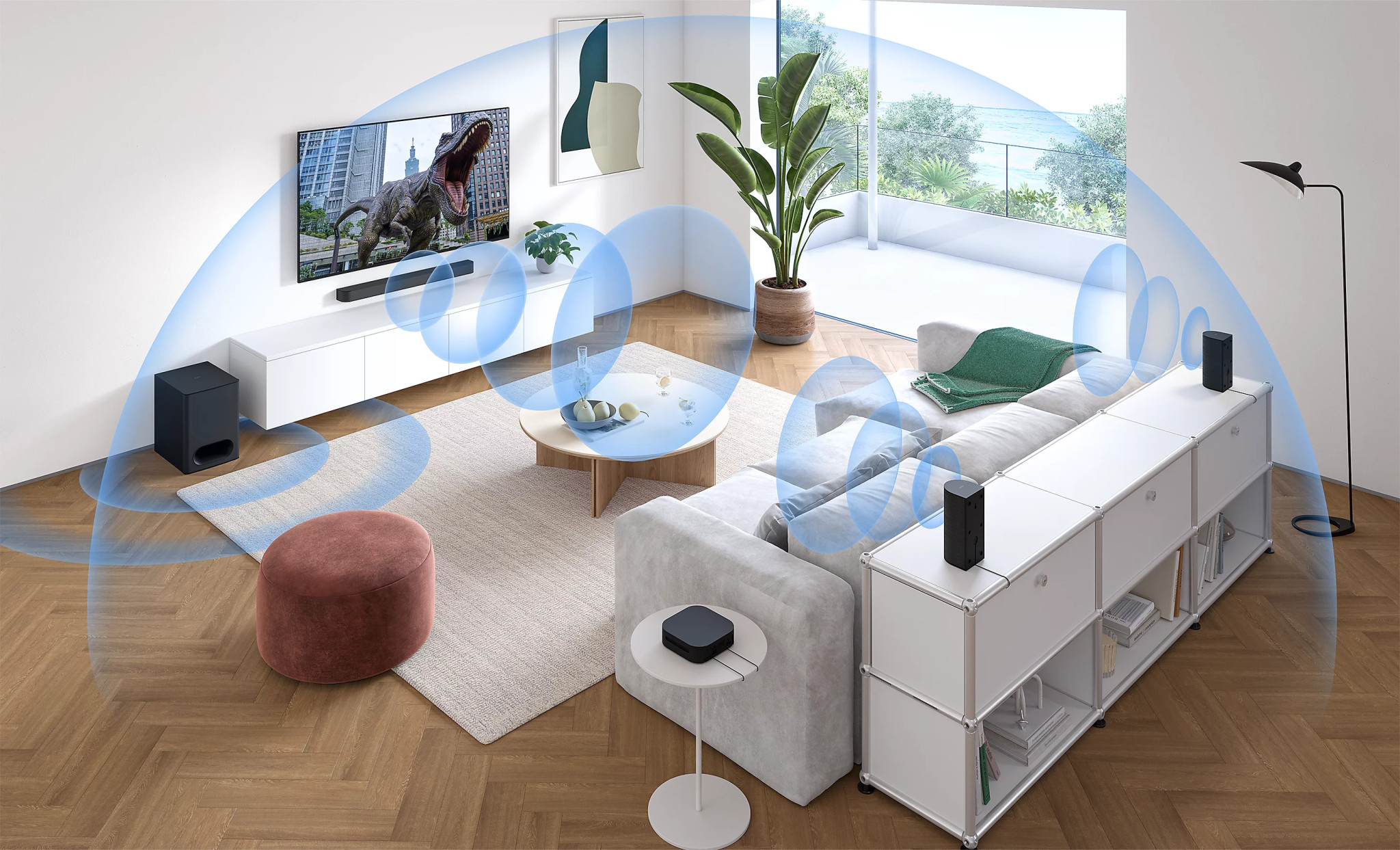 Аудио система Sony HT-S60 BRAVIA Theatre System 6, 5.1ch, 1000W, Subwoofer, Bluetooth 5.3, Dolby Atmos, DTS:X - HTS60.CEL - 3