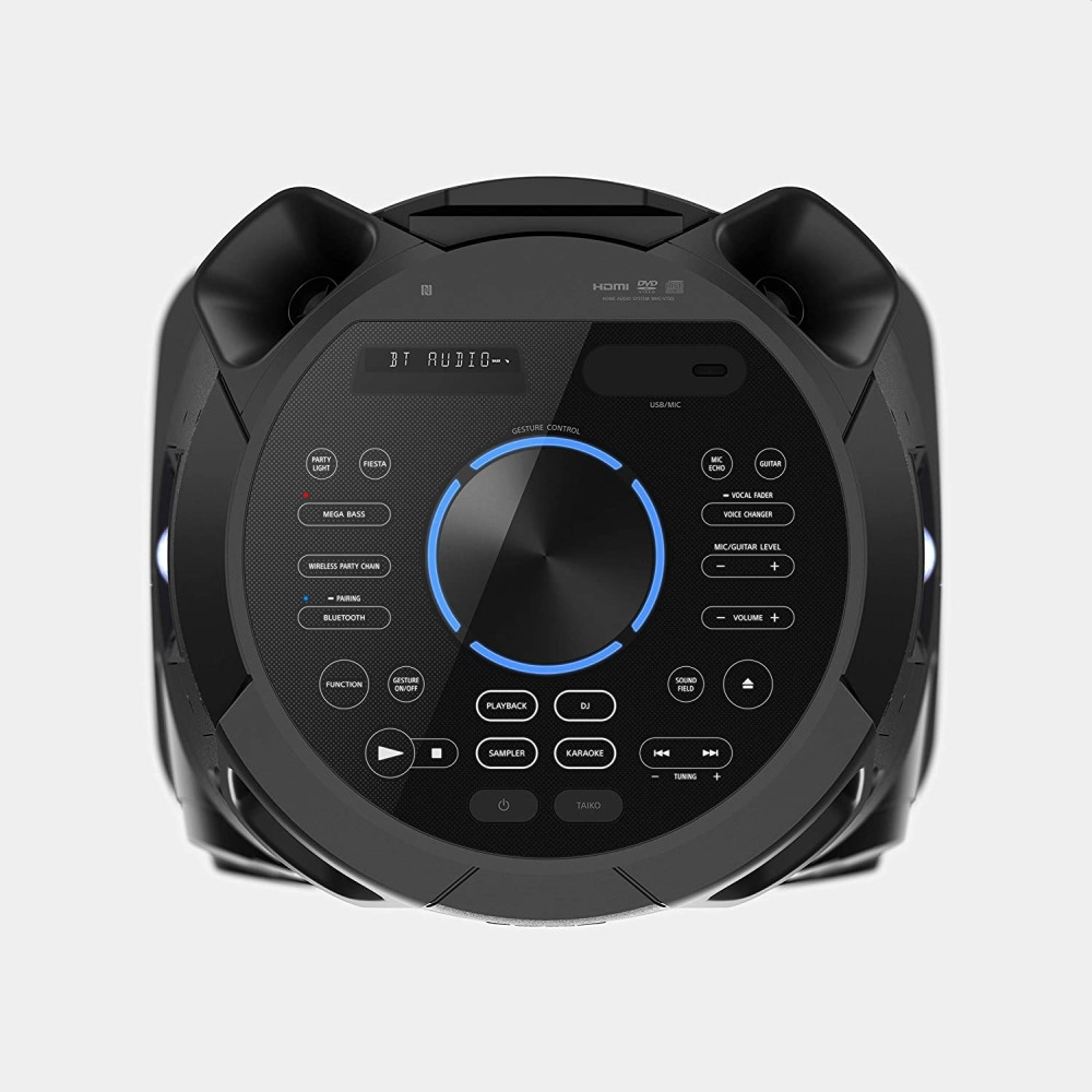 Аудио система Sony MHC-V73D, Bluetooth, HDMI, USB, CD/DVD Player, 360° Sound, Karaoke, FM Radio, RGB Party Light - MHCV73D.CEL - 7