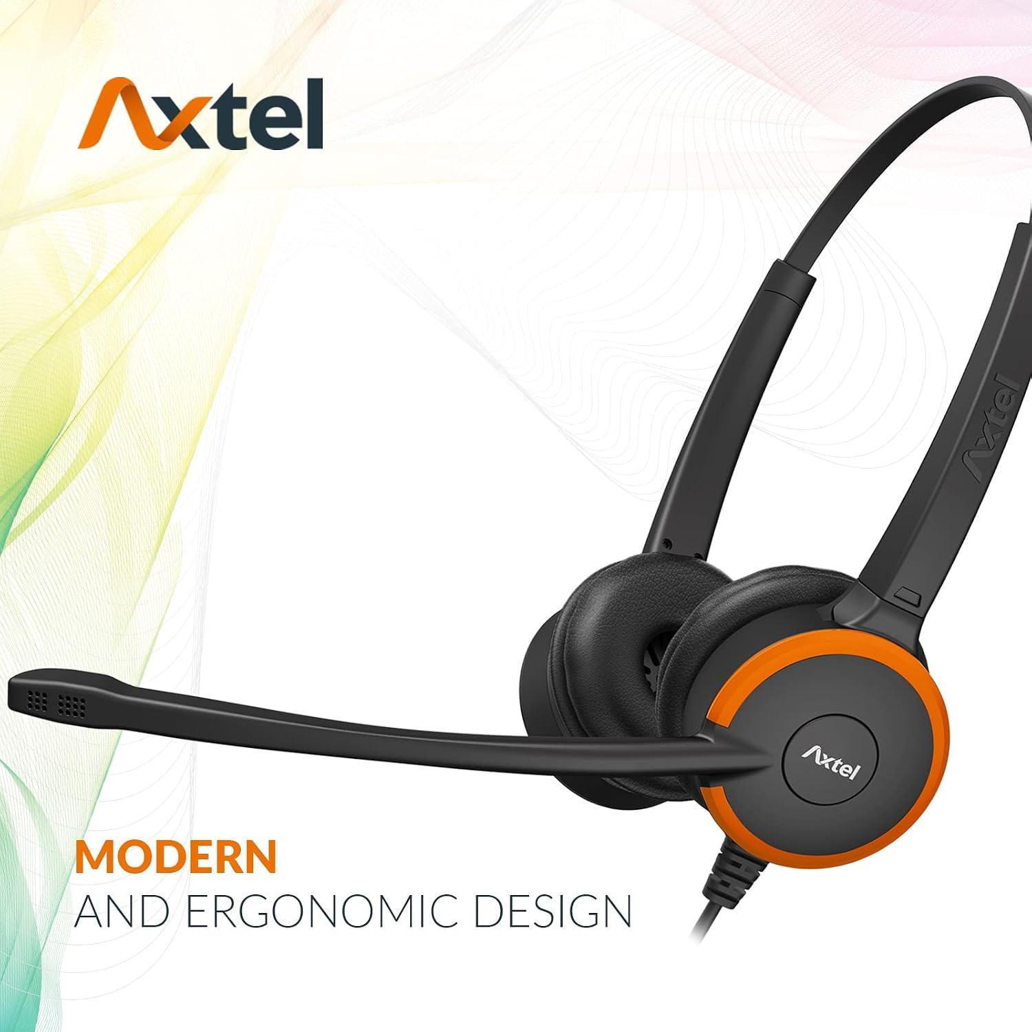 Стерео слушалки Axtel PRIME HD, USB, шумопотискане - AXH-PRIMSD - 4