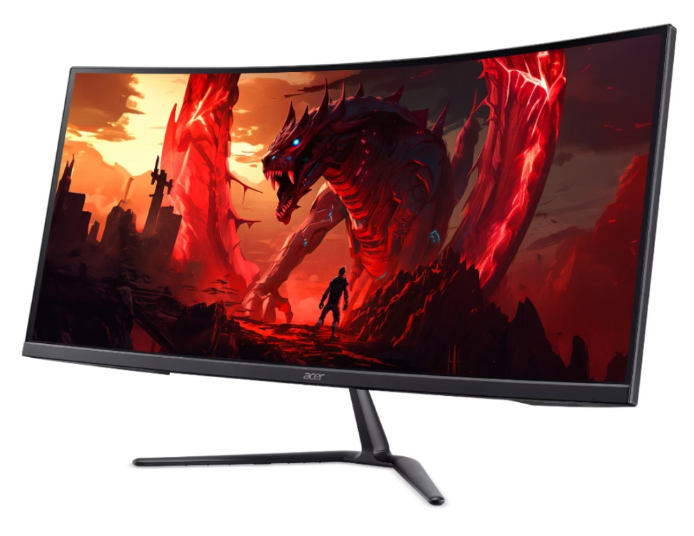 Монитор Acer Nitro ED340CURW0bmiipx, 34" WQHD (3440x1440) VA Curved 1500R, 240Hz, 1ms, FreeSync Premium, HDR10, 99% sRGB - UM.CE0EE.015 - 3