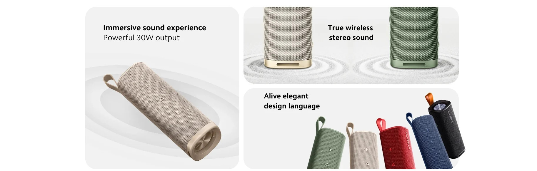 Преносима тонколона Xiaomi Sound Outdoor, 30W, Bluetooth 5.4, IP67, 12 часа работа, черна - QBH4261GL - 3