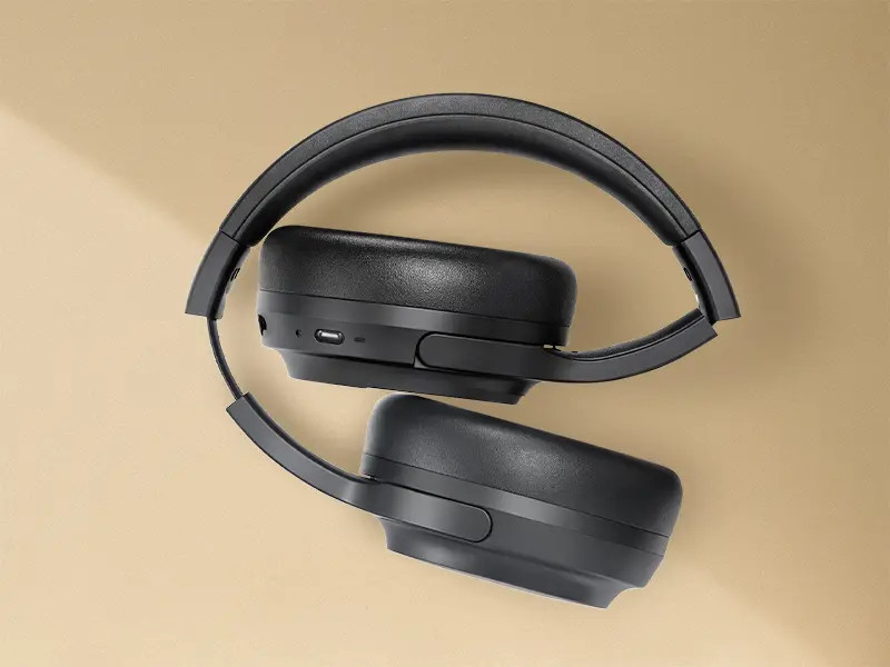 Безжични слушалки Canyon OnRiff 5, Bluetooth 6.0, до 30ч, USB-C, черни - CNS-CBTHS5B - 8