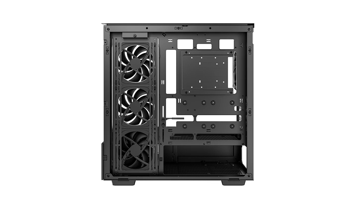 Кутия за компютър DeepCool CH690 LCD, Middle Tower, ATX/mATX/Mini-ITX, Tempered Glass, 4x140mm ARGB вентилатора, 7" LCD дисплей - R-CH690LCD-BKNNA0D-G - 5