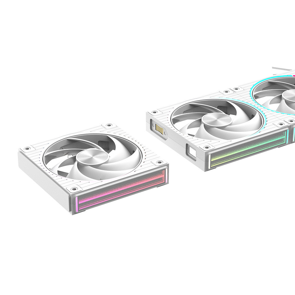 Комплект вентилатори Zalman ZM-DF 120 A3, 120mm PWM 2300RPM бял - ZM-DF120 A3 WHITE - 6