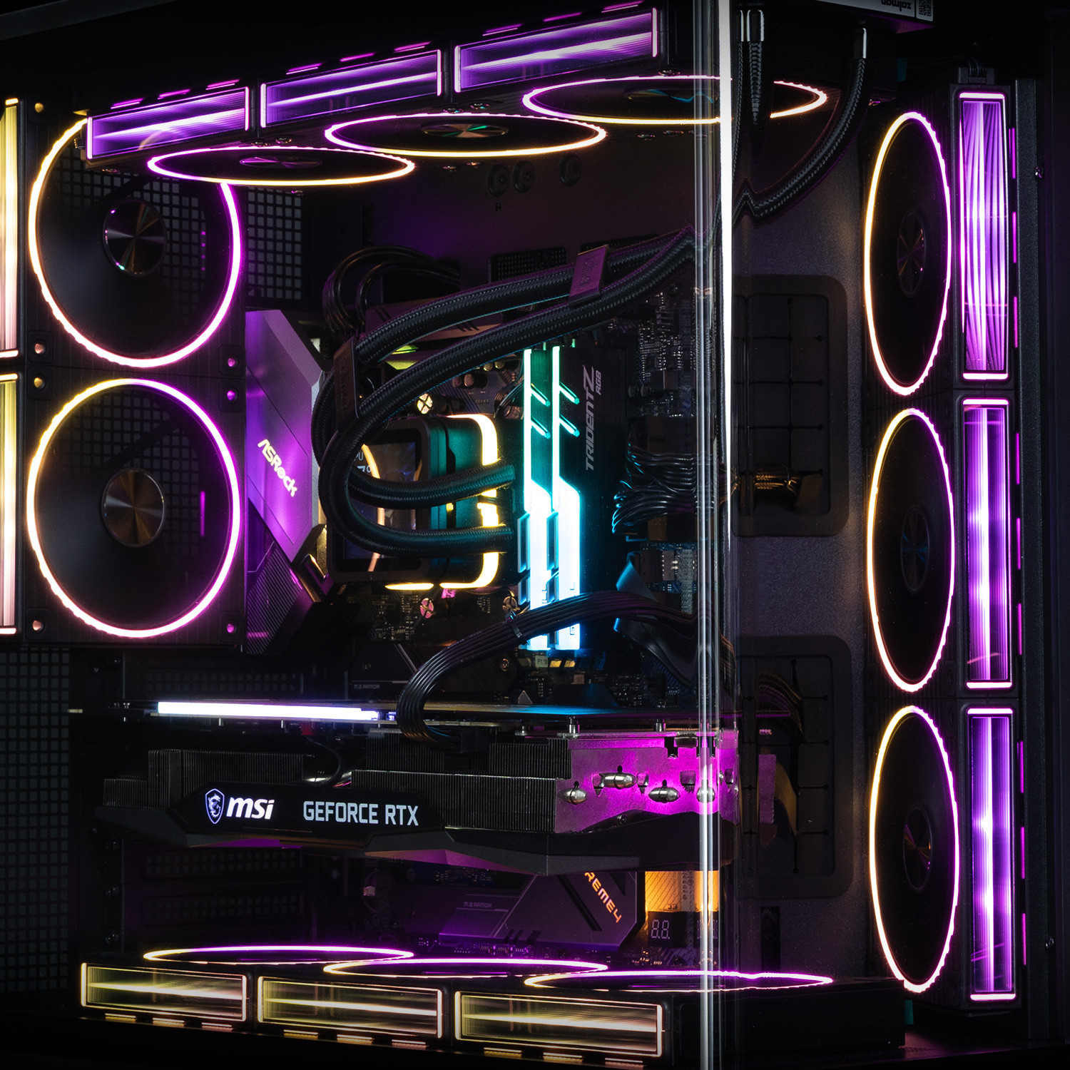 Вентилатор Zalman ZM-DF 120R, 120mm PWM RGB - ZM-DF120R BLACK - 4