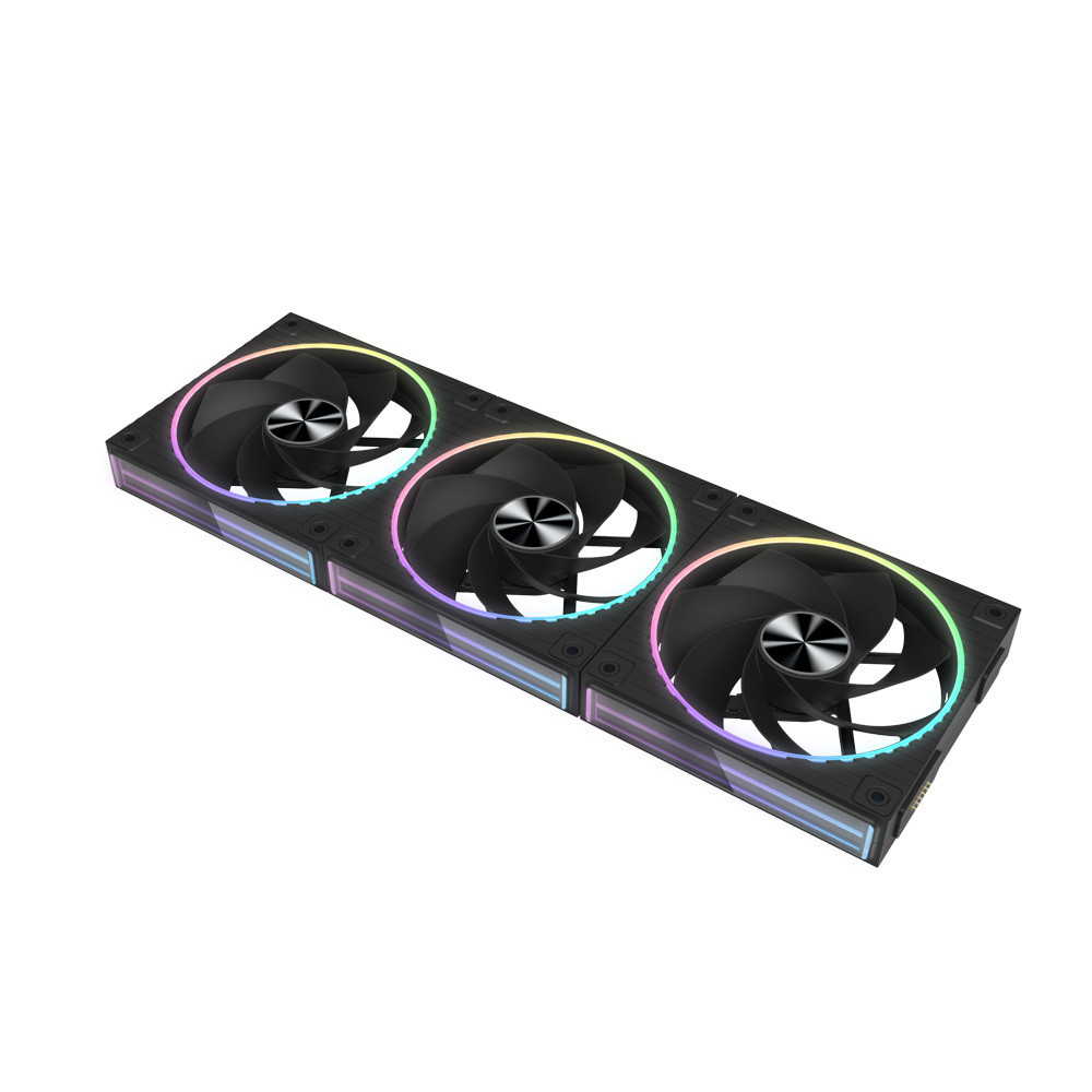 Комплект вентилатори Zalman ZM-DF 120R A3, 120mm PWM RGB - ZM-DF120R A3 BLACK - 1