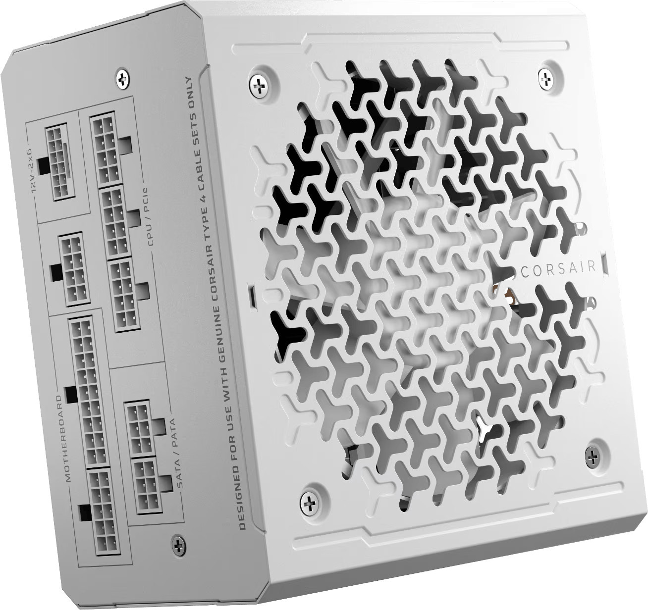 Модулно захранване Corsair RMe White Series RM1000e, 1000W, 80+ Platinum, ATX 3.1, PCIe 5.1 - CP-9020339-EU - 2